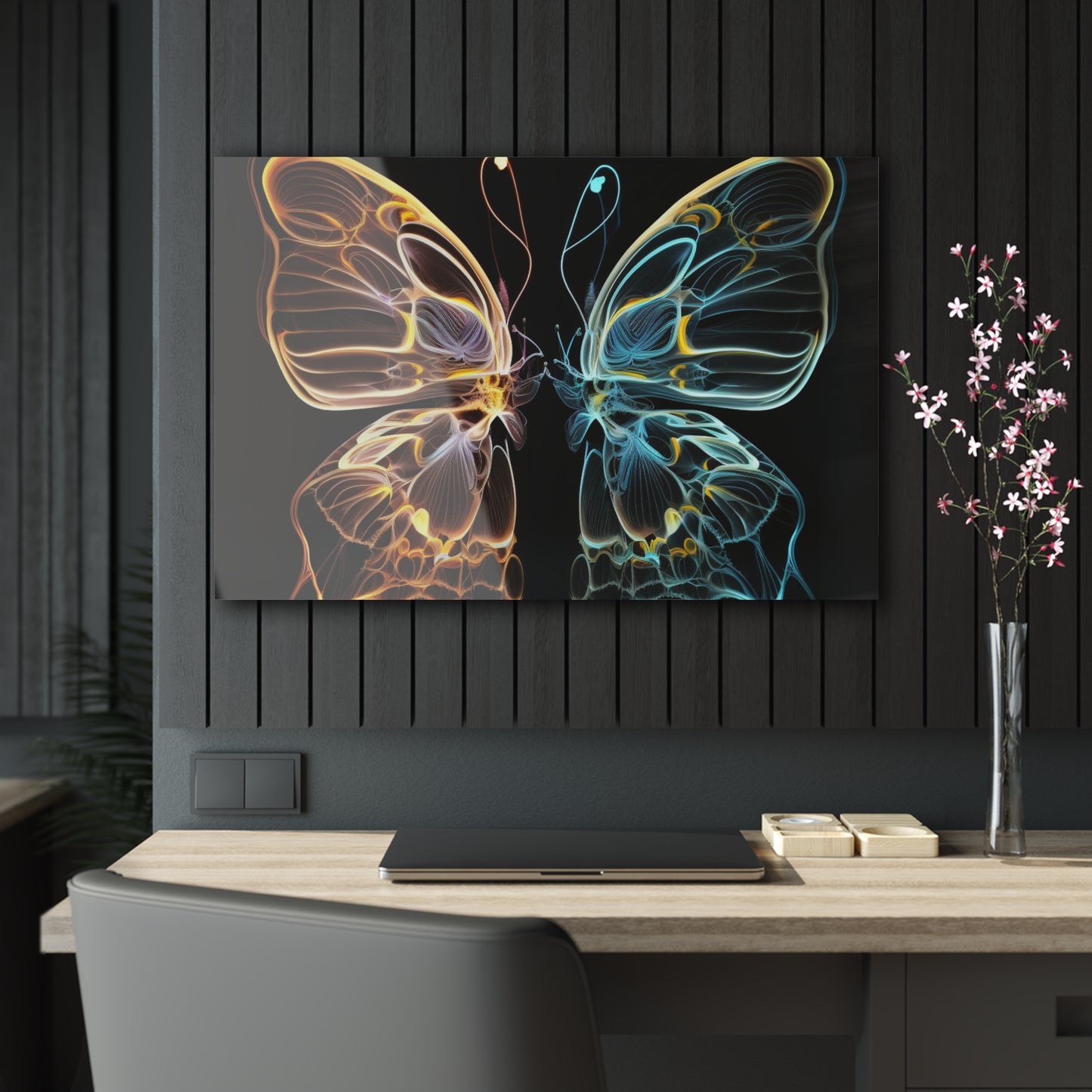 Acrylic Prints Neon Glo Butterfly 3