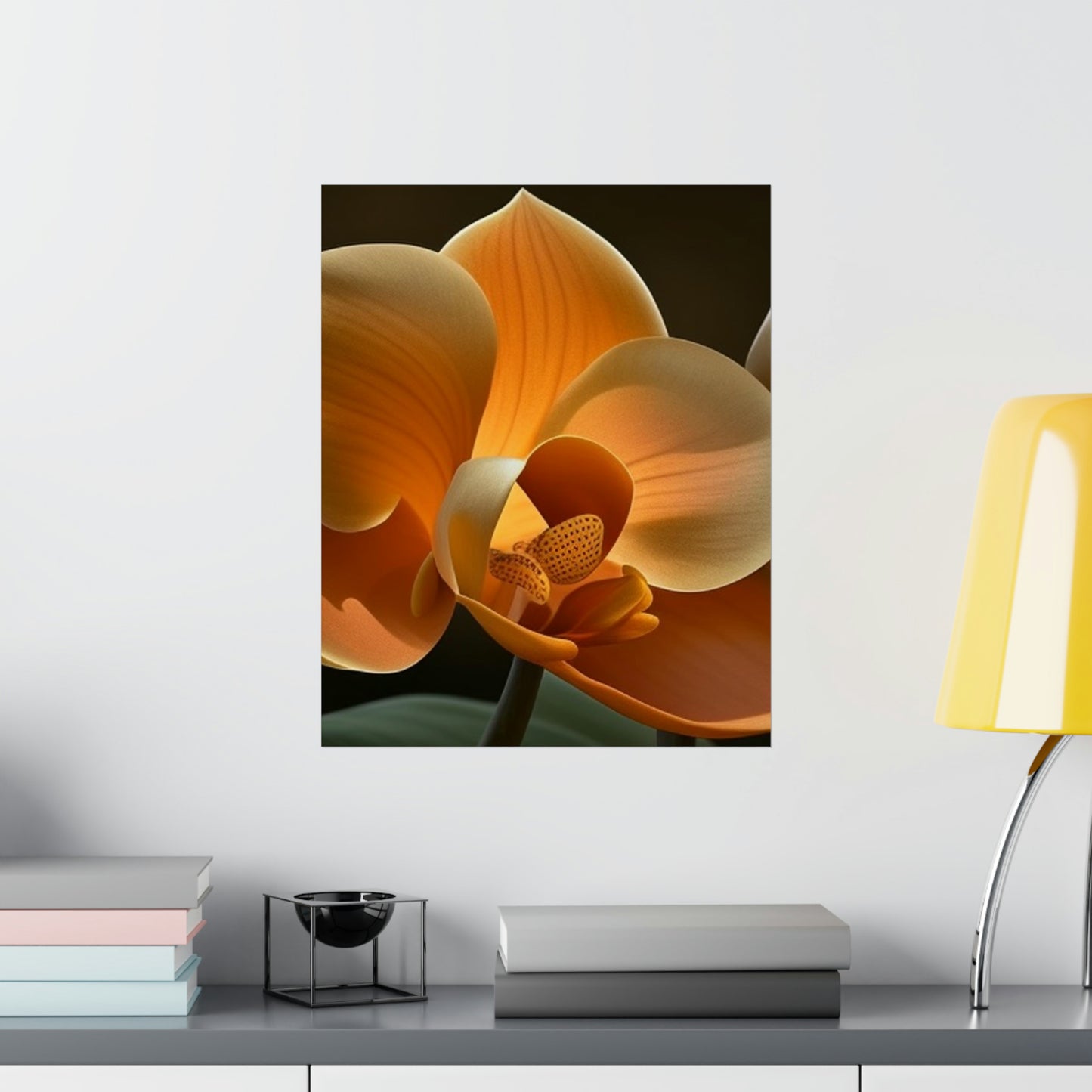 Premium Matte Vertical Posters Orange Orchid 4