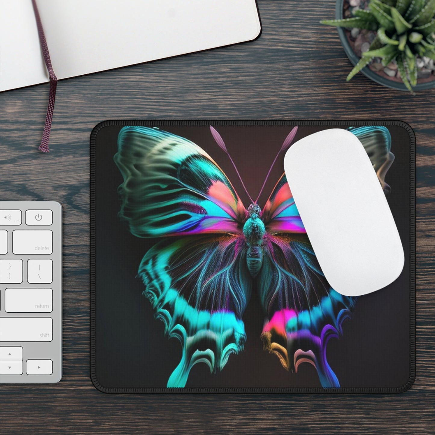 Gaming Mouse Pad  Neon Butterfly Fusion 3