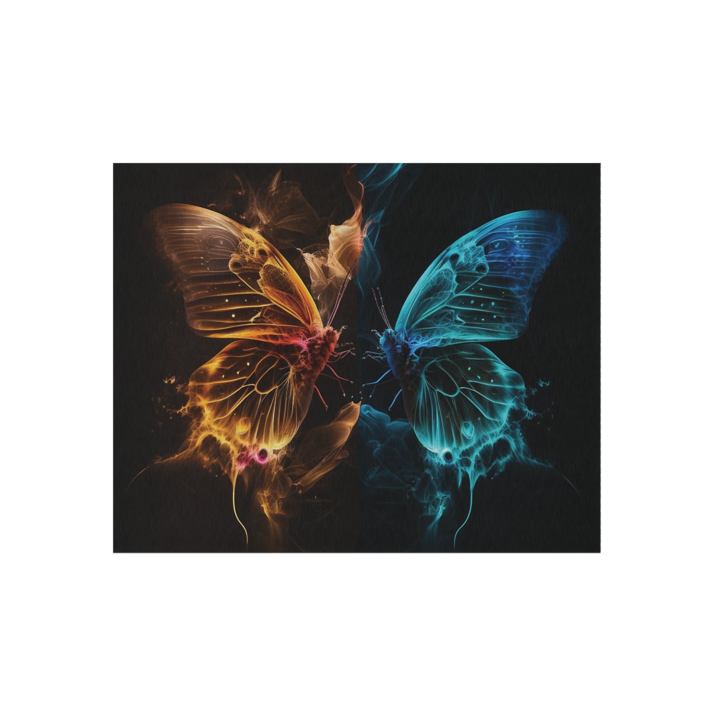 Outdoor Rug  Kiss Neon Butterfly 9