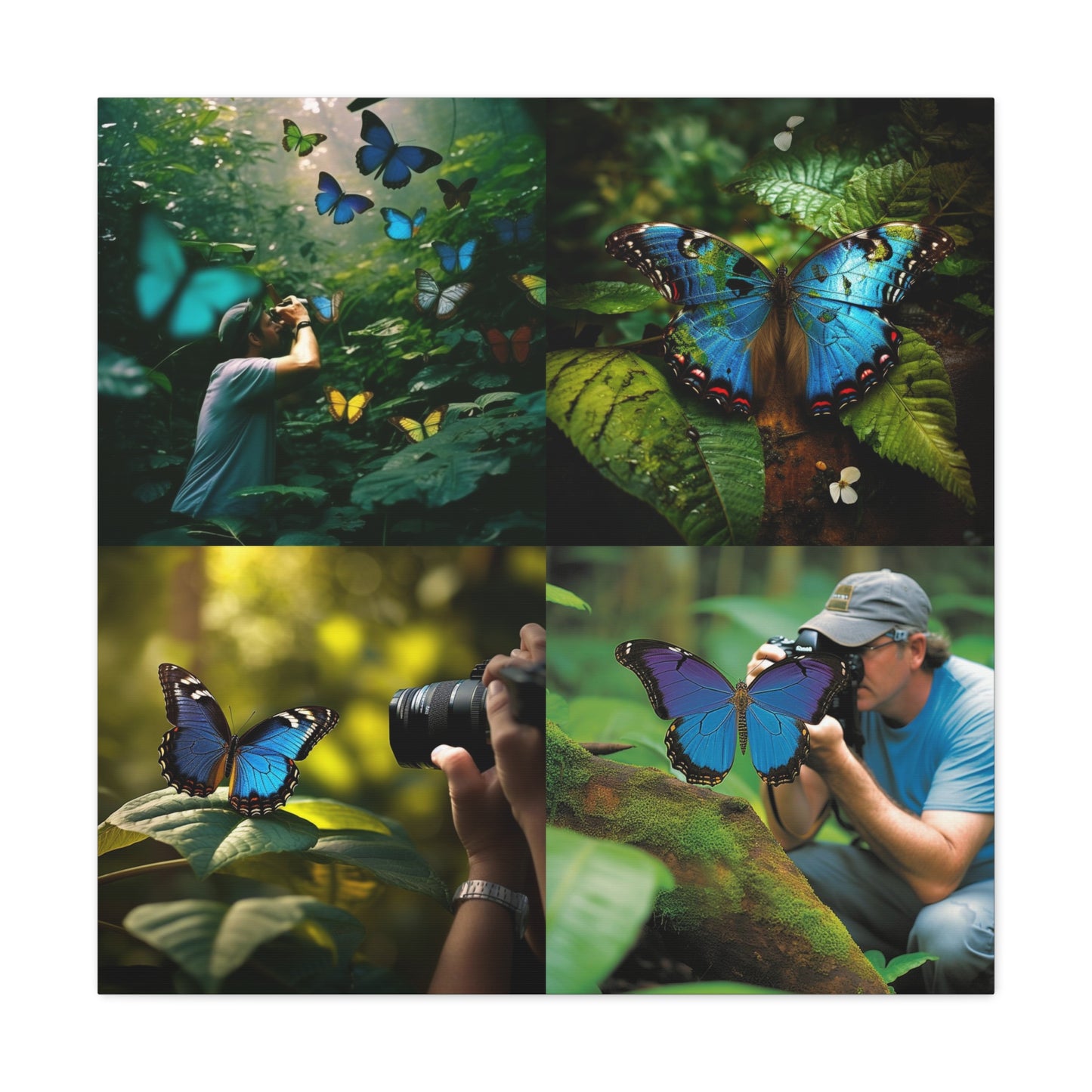 Canvas Gallery Wraps Jungle Butterfly 5