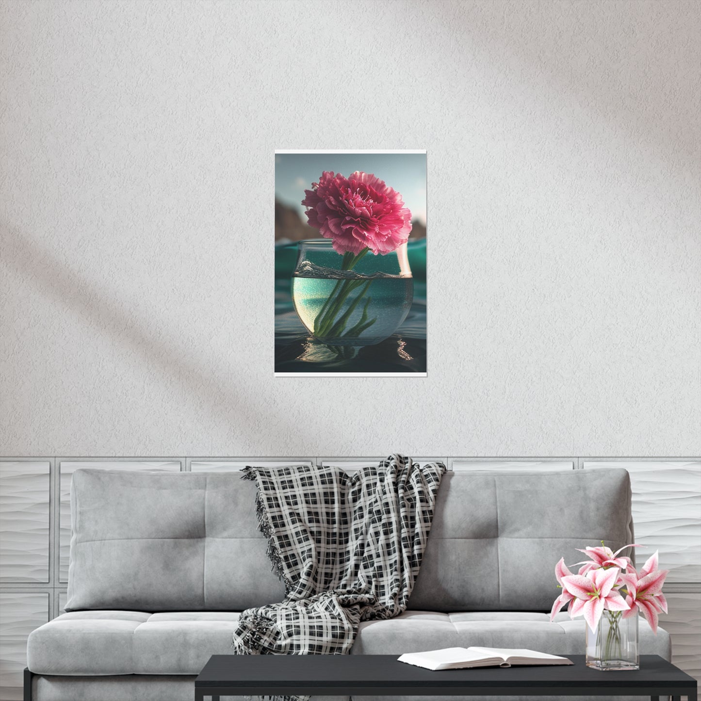 Premium Matte Vertical Posters Carnation 1