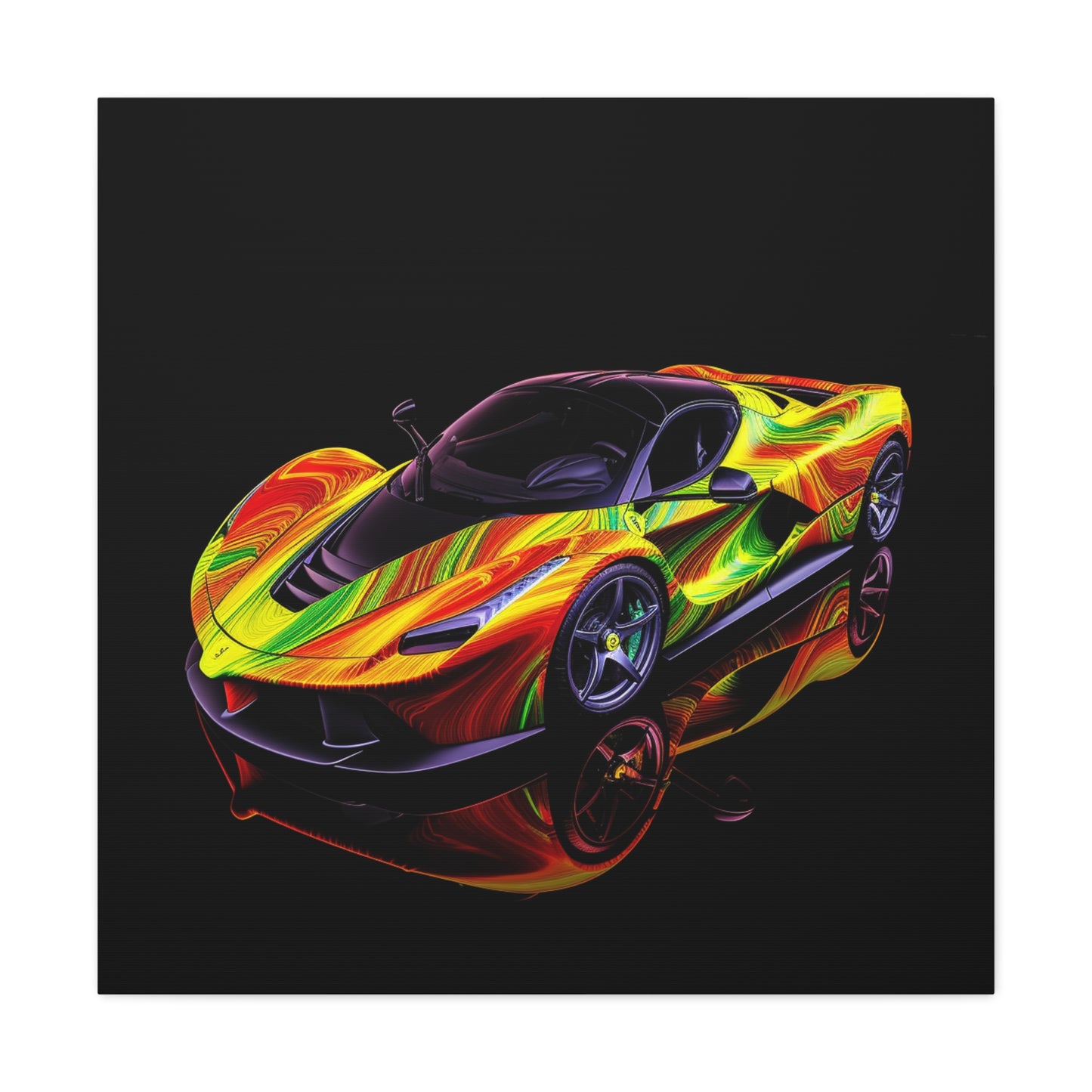 Canvas Gallery Wraps Ferrari Neon 4