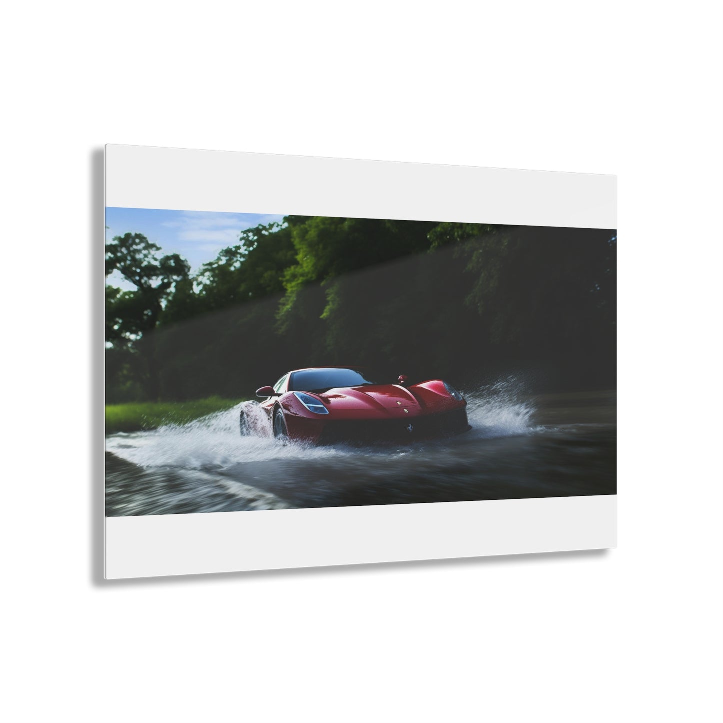 Acrylic Prints Water Ferrari Splash 1