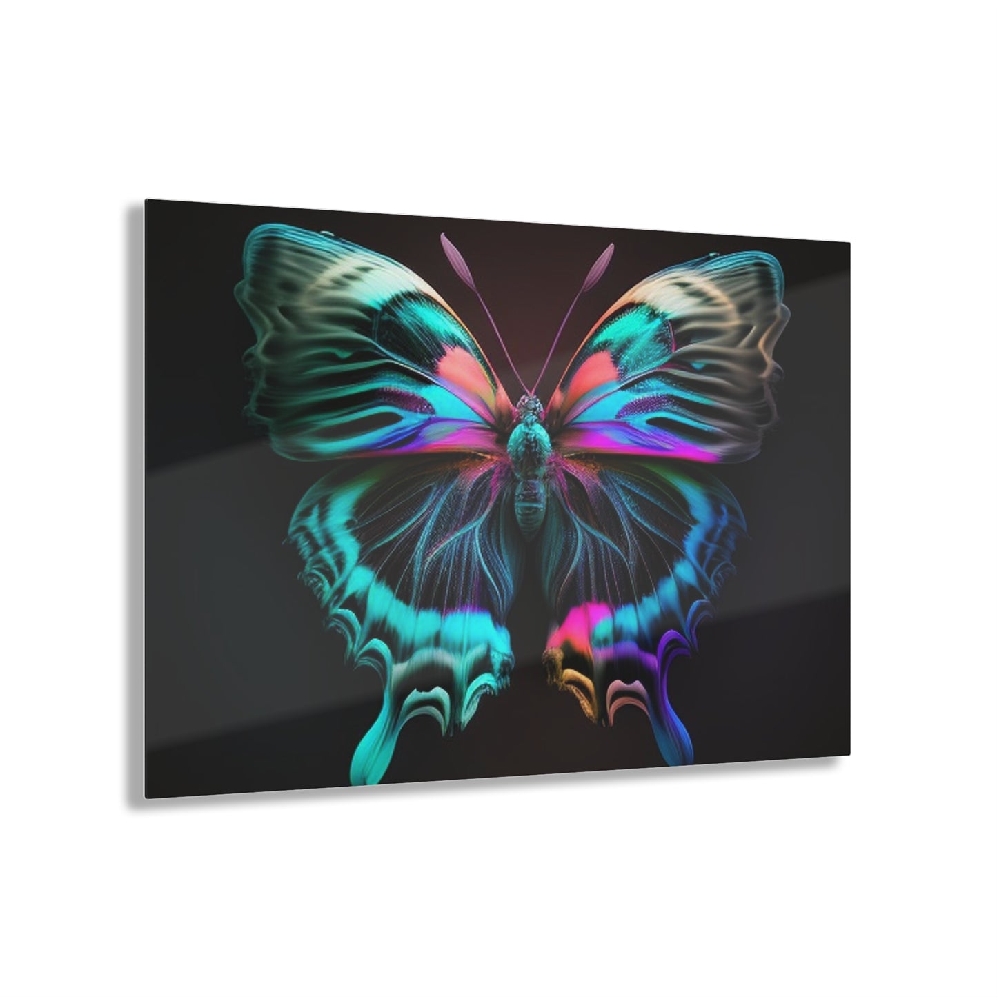 Acrylic Prints Neon Butterfly Fusion 3