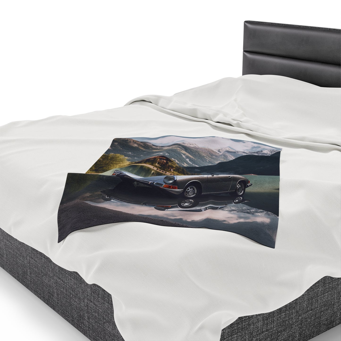 Velveteen Plush Blanket Porsche Lake 2