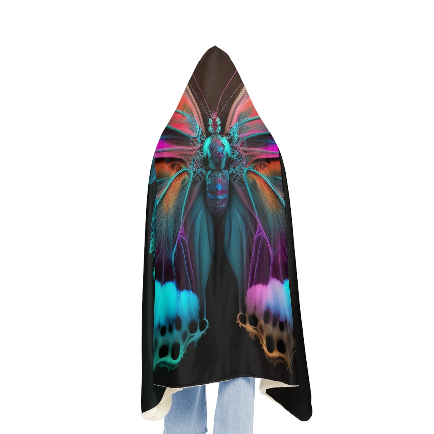 Snuggle Hooded Blanket Raw Hyper Color Butterfly 2