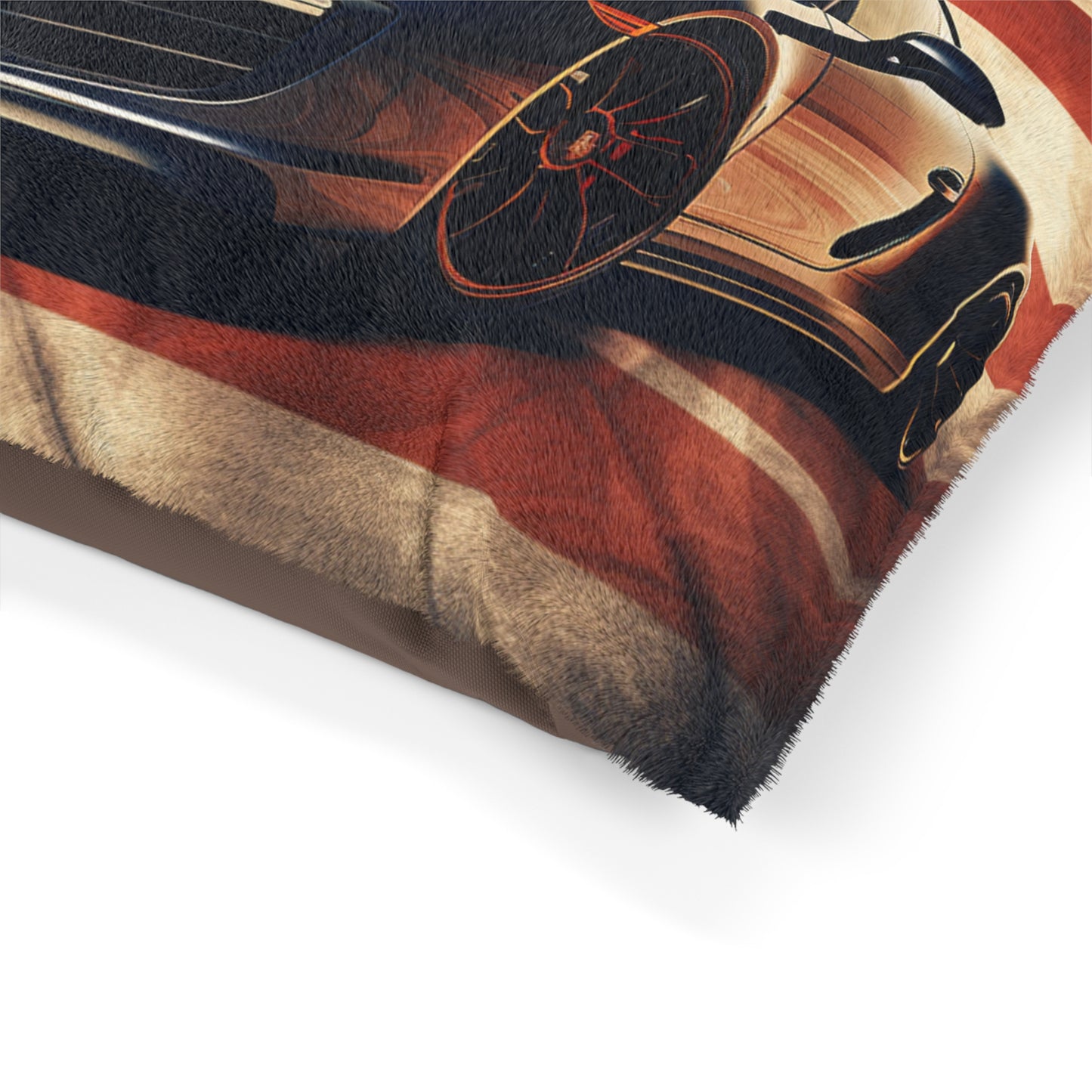 Pet Bed Abstract American Flag Background Porsche 3