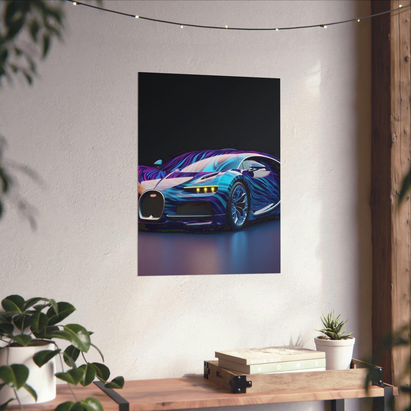 Premium Matte Vertical Posters Bugatti Abstract Flair 3