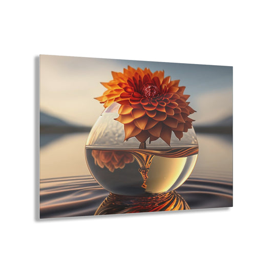 Acrylic Prints Dahlia Orange 1