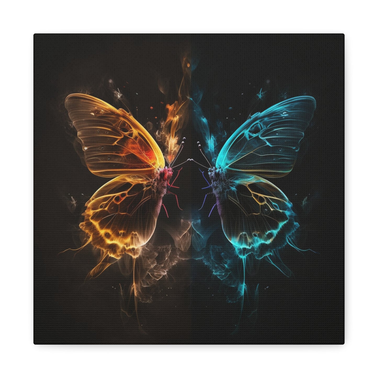 Canvas Gallery Wraps Kiss Neon Butterfly 7