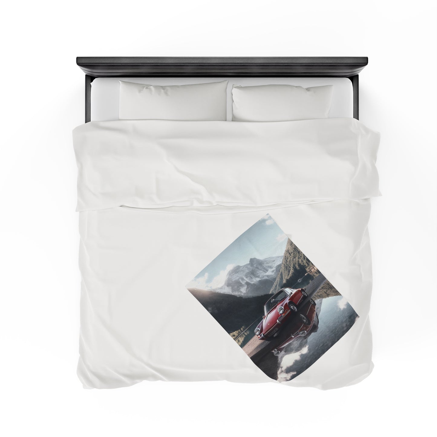 Velveteen Plush Blanket Porsche Lake 4