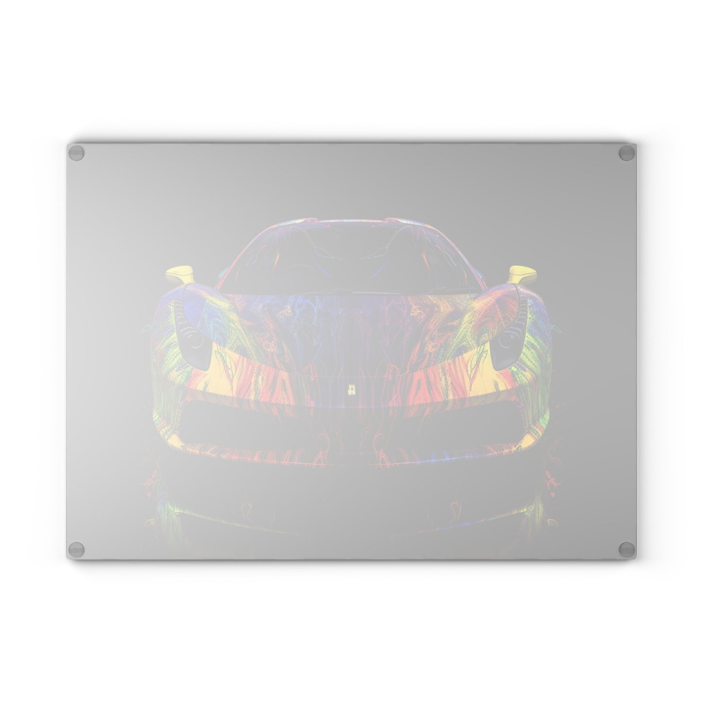 Glass Cutting Board Ferrari Color 2