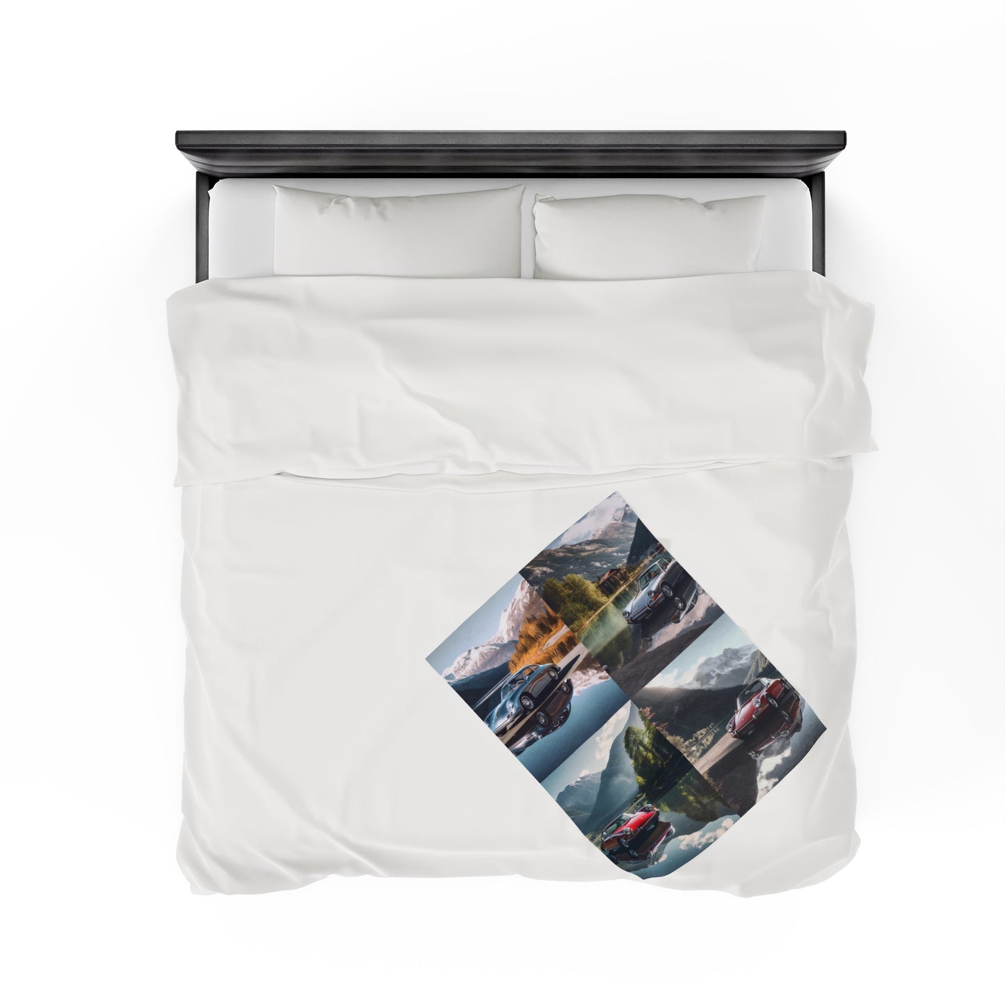 Velveteen Plush Blanket Porsche Lake 5