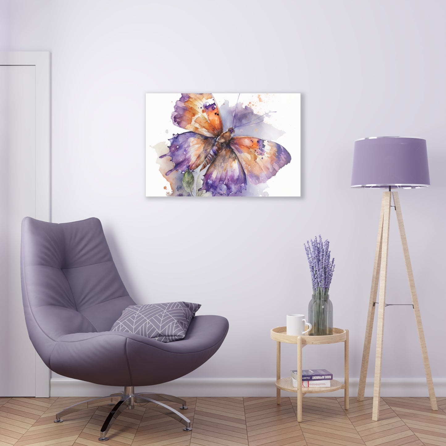 Acrylic Prints MerlinRose Watercolor Butterfly 1