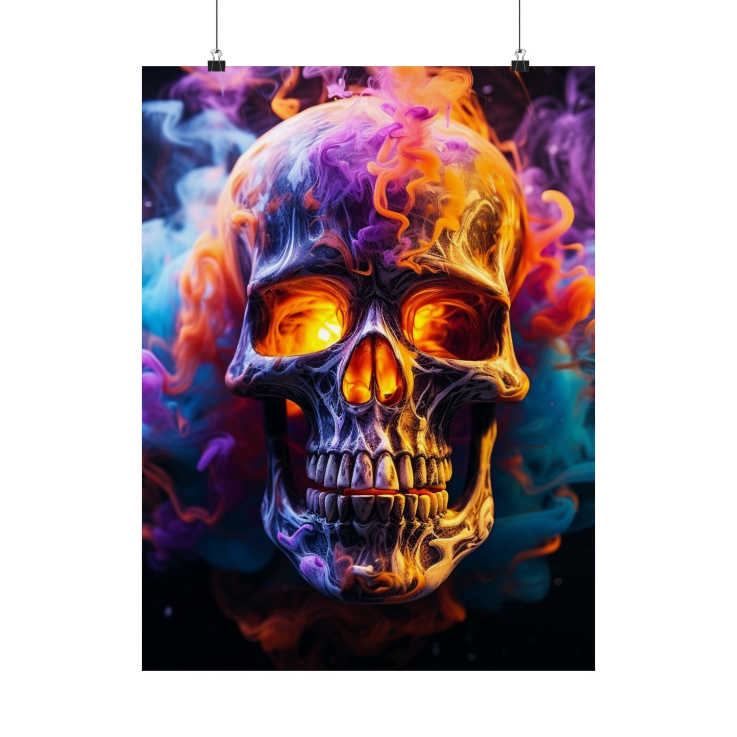 Premium Matte Vertical Posters Macro Skull 2