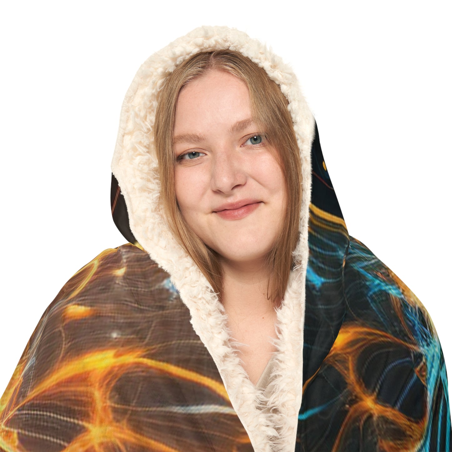 Snuggle Hooded Blanket Neon Glo Butterfly 1