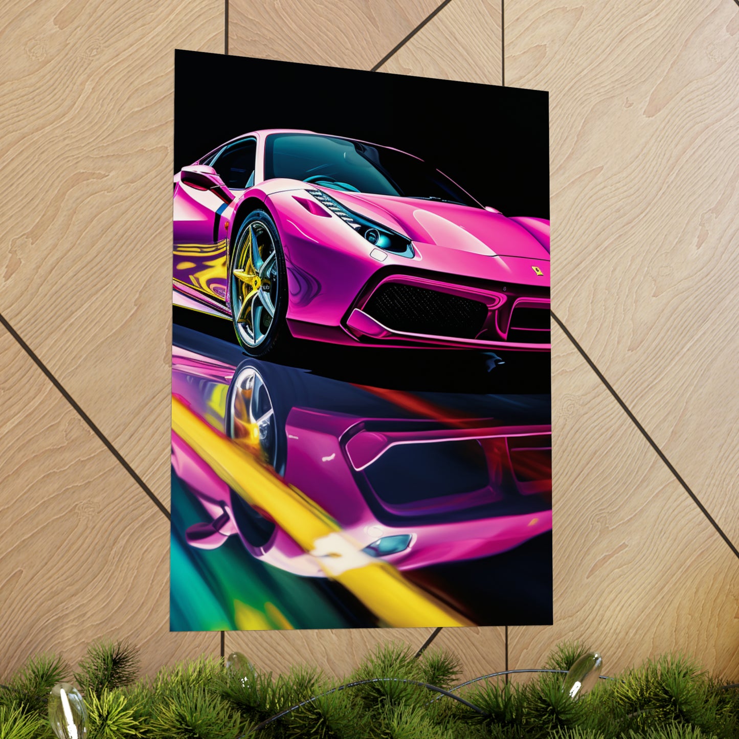 Premium Matte Vertical Posters Ferrari Flair Macro 4