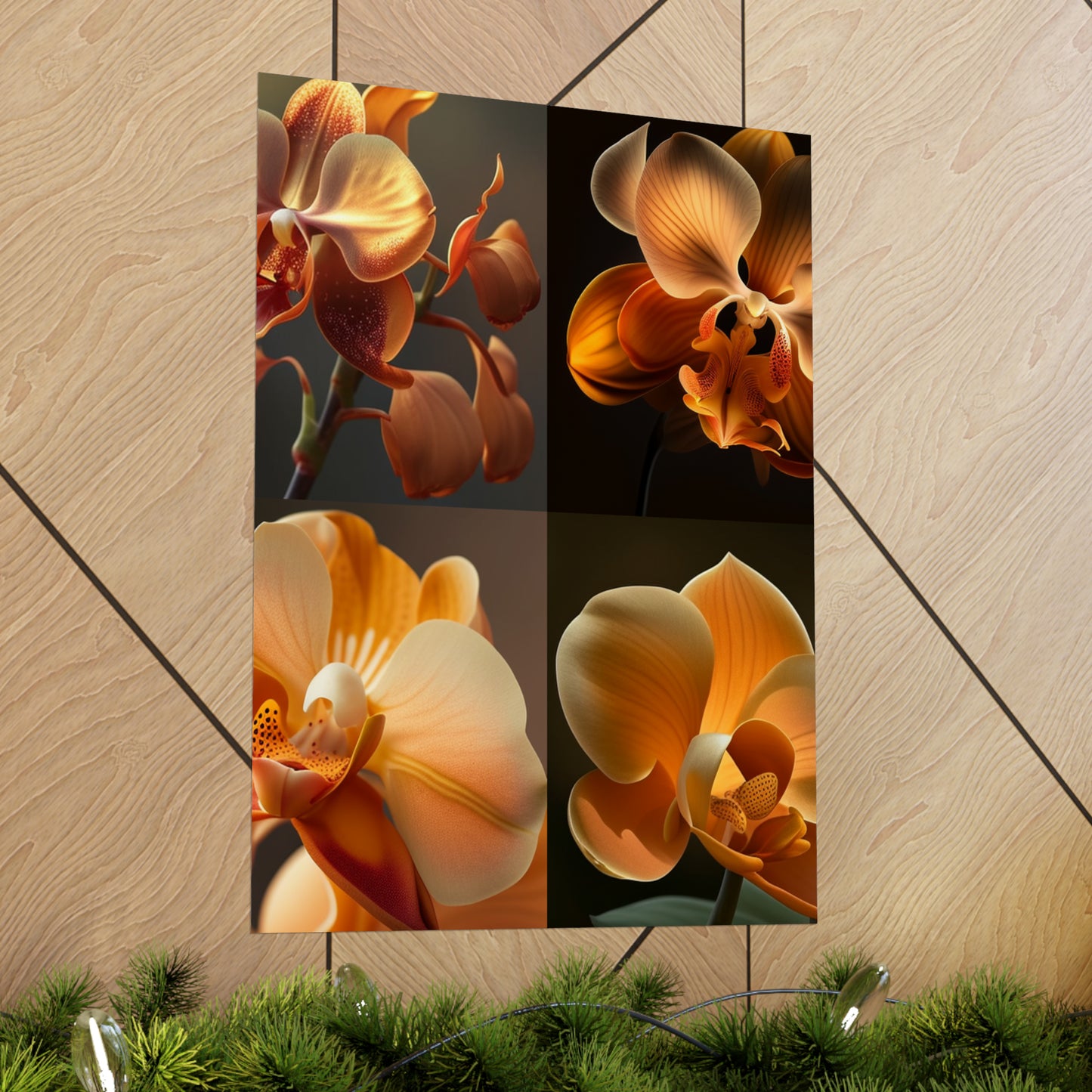 Premium Matte Vertical Posters Orange Orchid 5