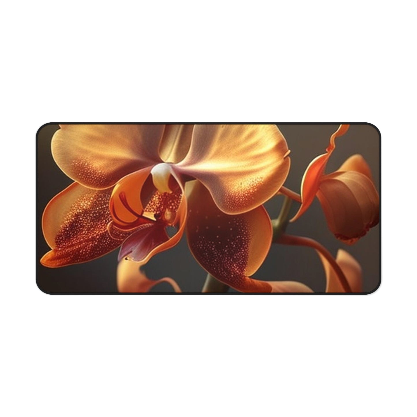 Desk Mat Orange Orchid 1