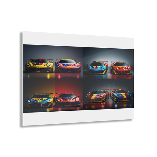 Acrylic Prints Ferrari Red Blue 5