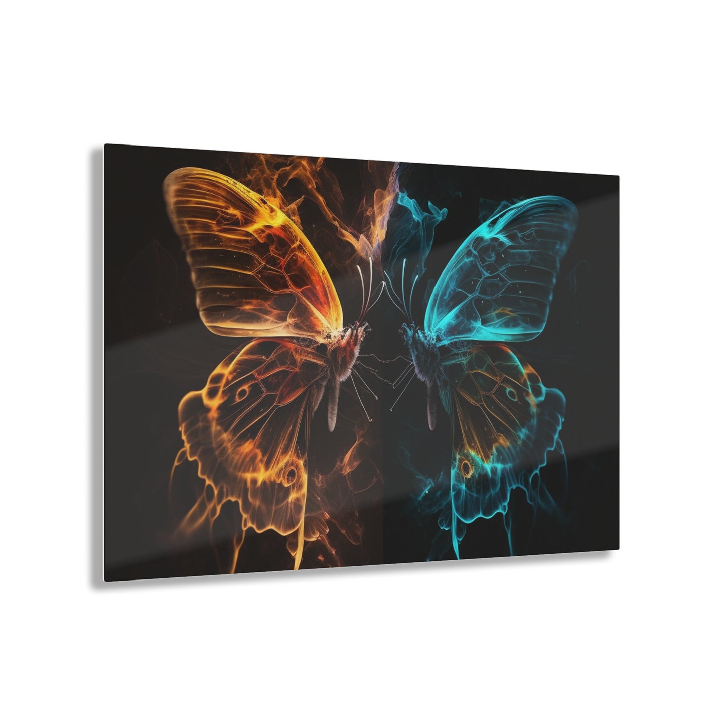 Acrylic Prints Kiss Neon Butterfly 6