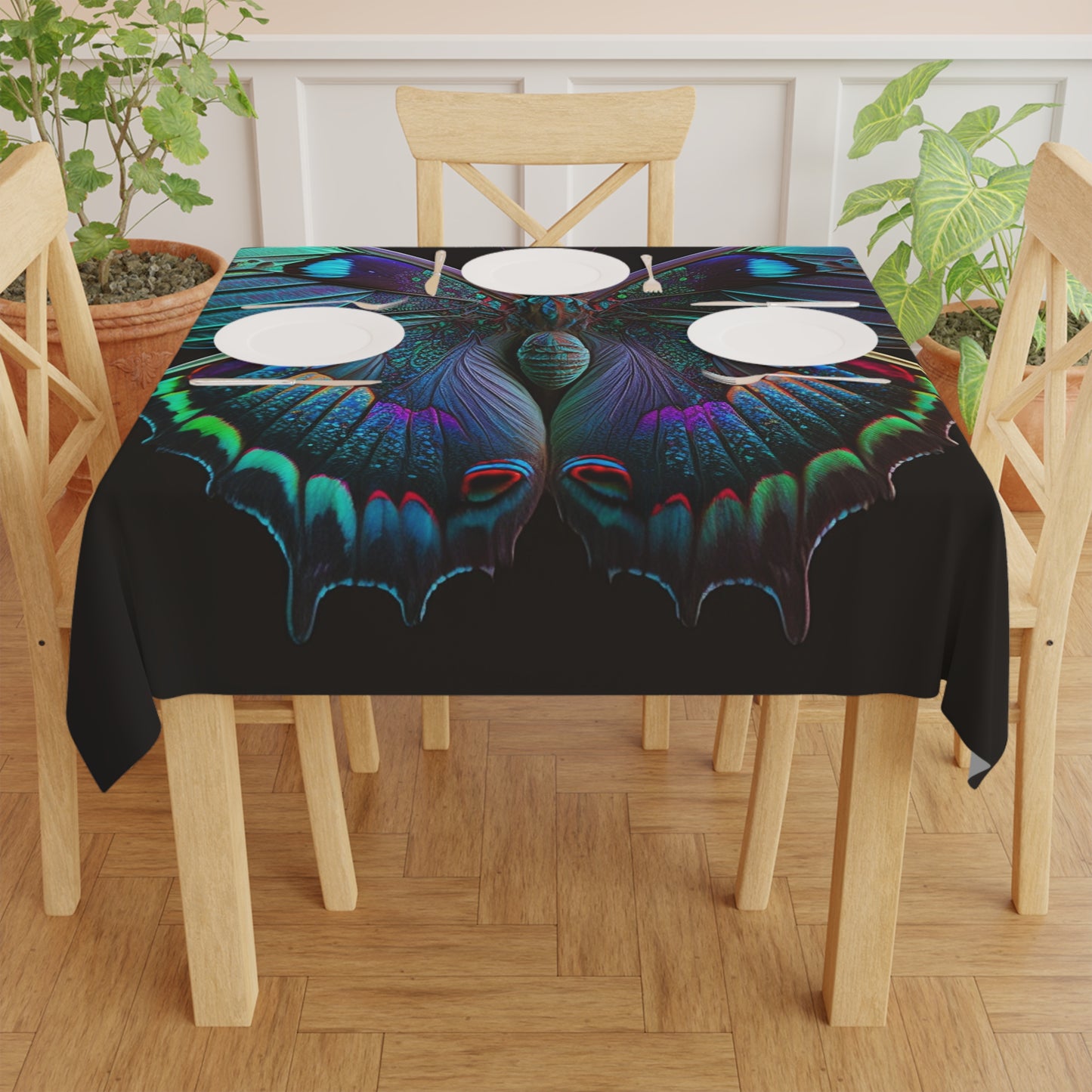 Tablecloth Hue Neon Butterfly 4