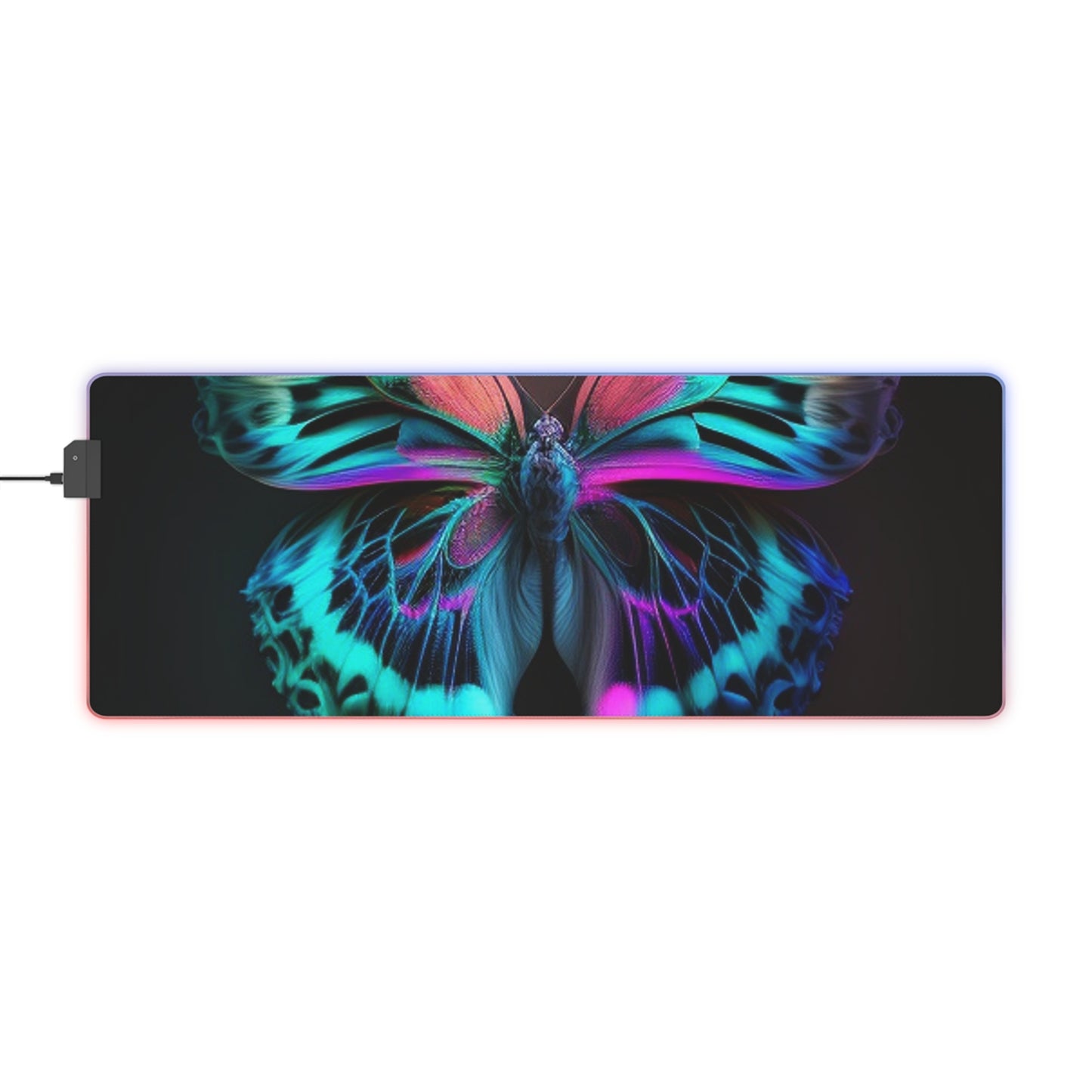 LED Gaming Mouse Pad Neon Butterfly Fusion 1