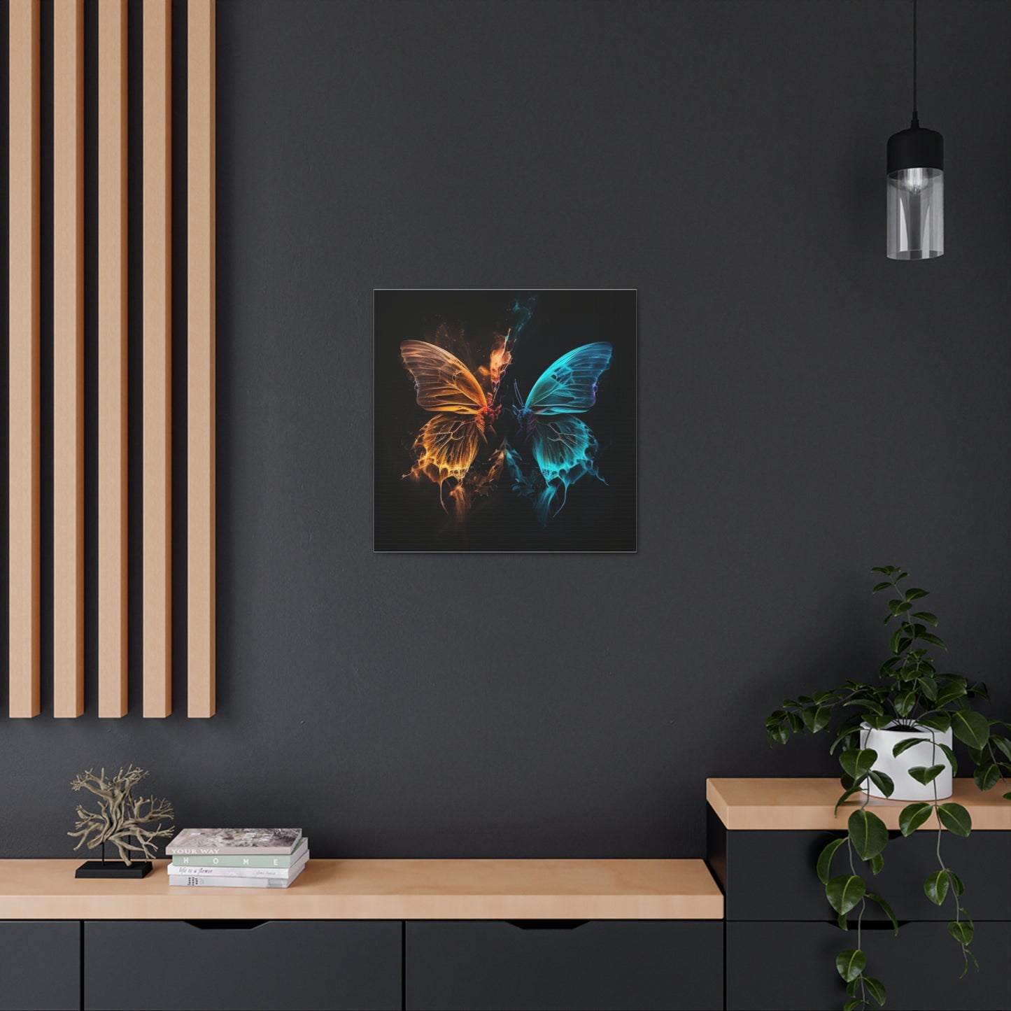 Canvas Gallery Wraps Neon Glo Butterfly 4