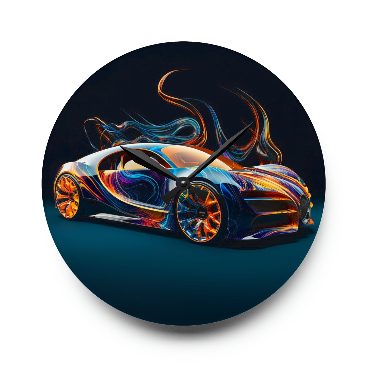 Acrylic Wall Clock Bugatti Abstract Flair 2