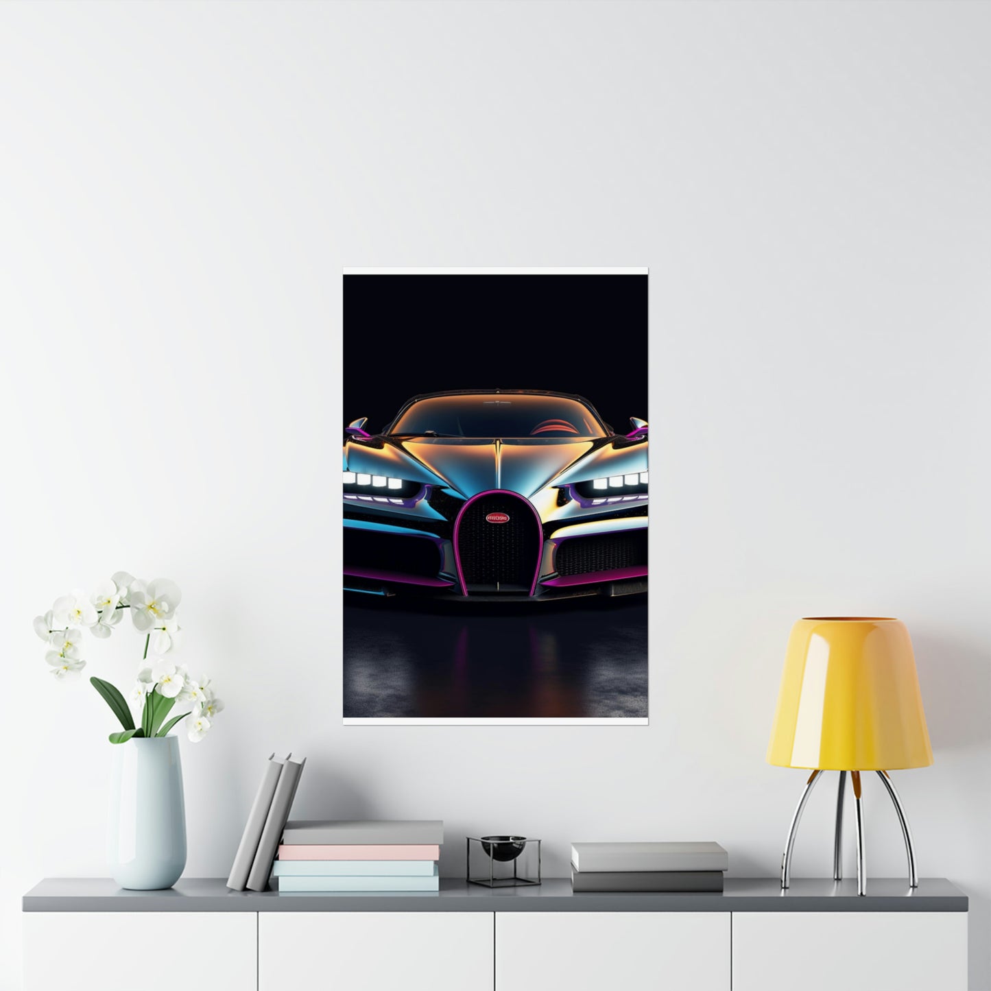 Premium Matte Vertical Posters Hyper Bugatti Chiron 1