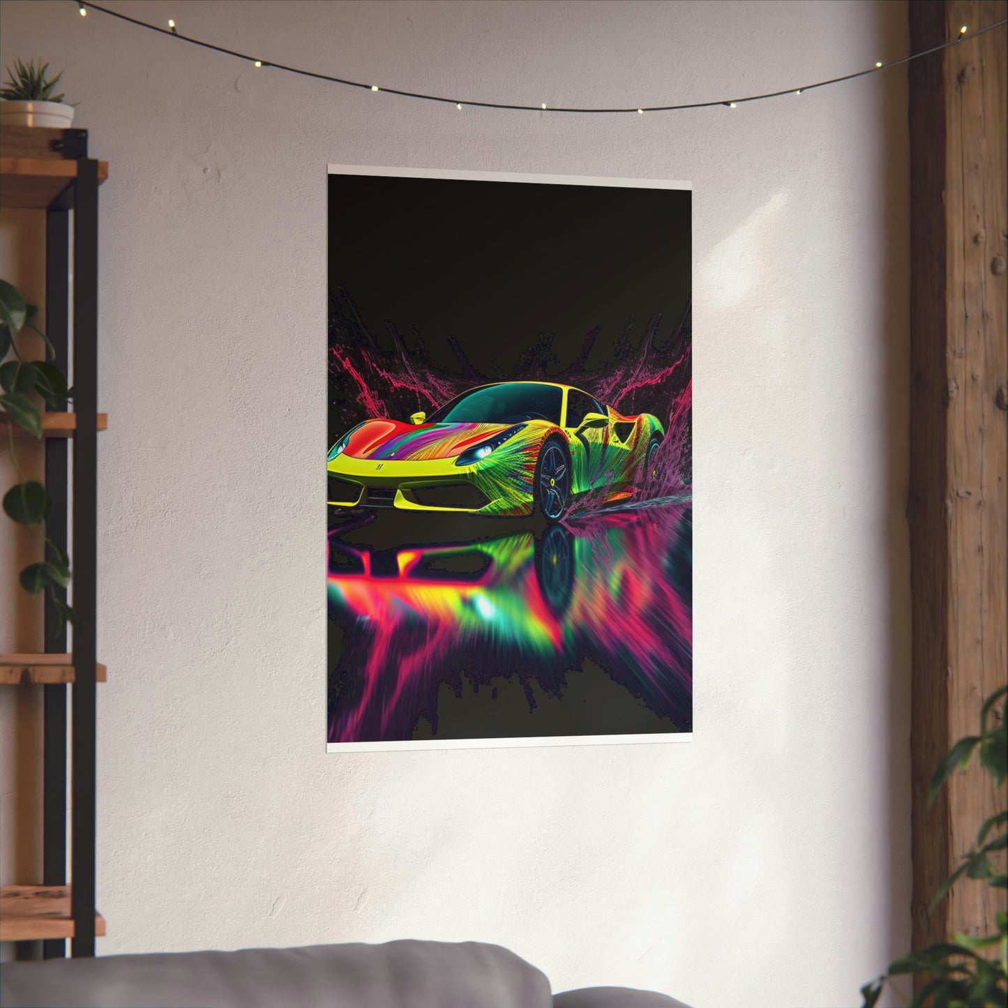 Premium Matte Vertical Posters Ferrari Fusion Water 2