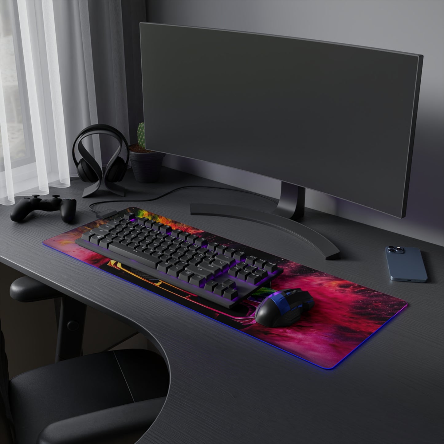 LED Gaming Mouse Pad Farrari Water 2