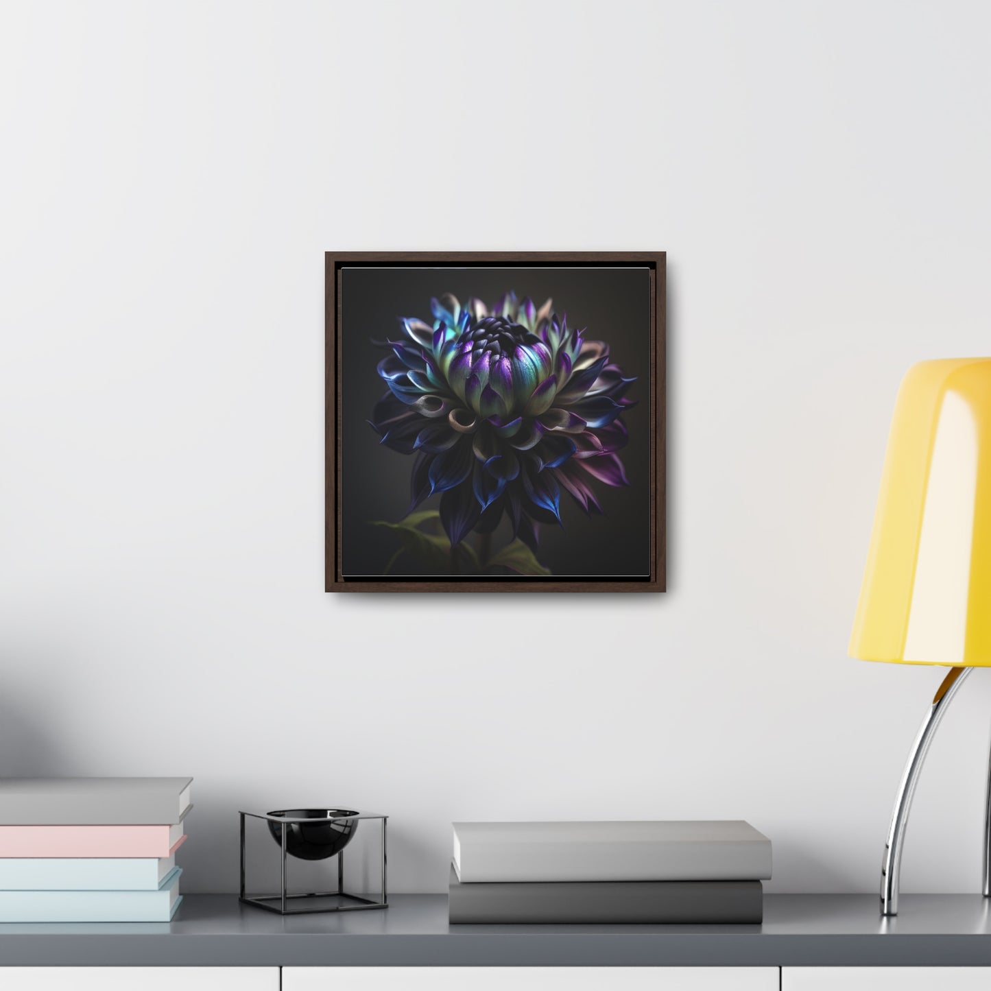 Gallery Canvas Wraps, Square Frame Dahlia Purple 4