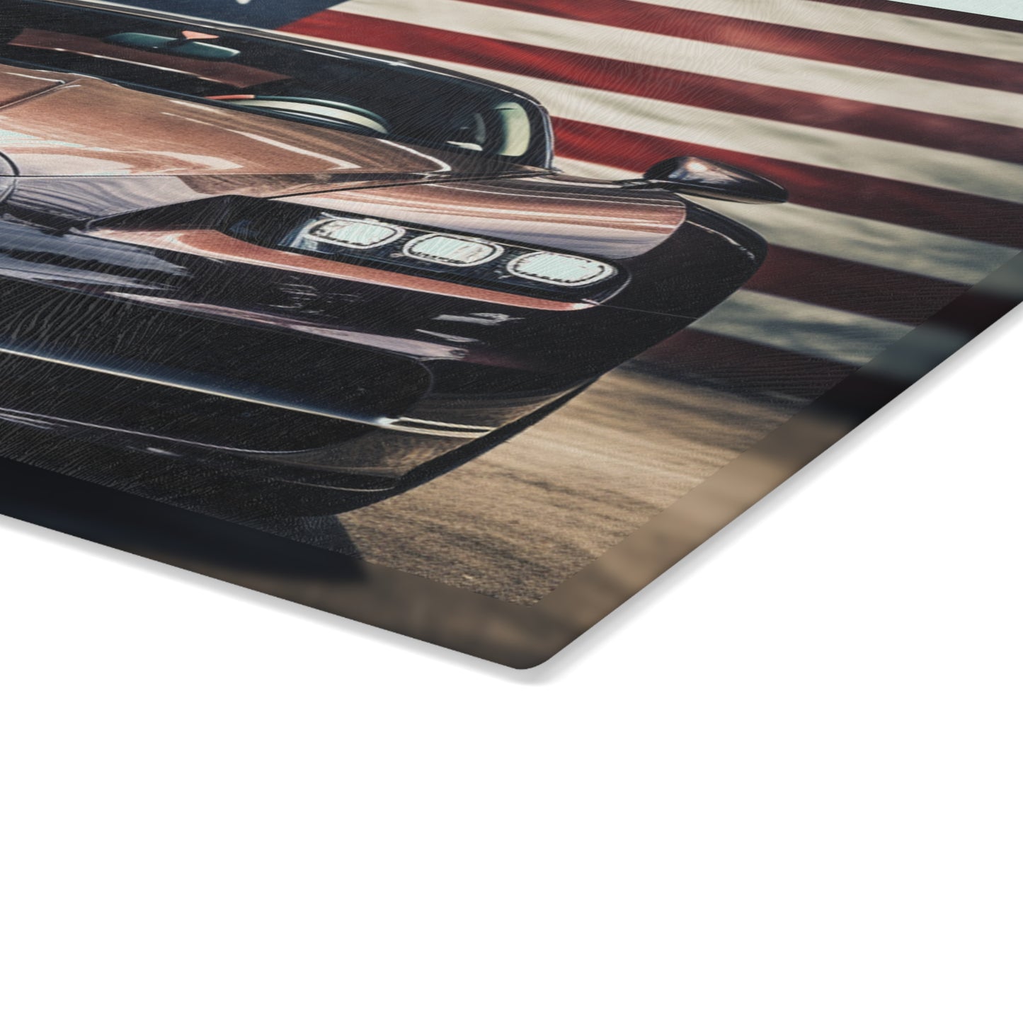 Glass Cutting Board Bugatti Flag 4