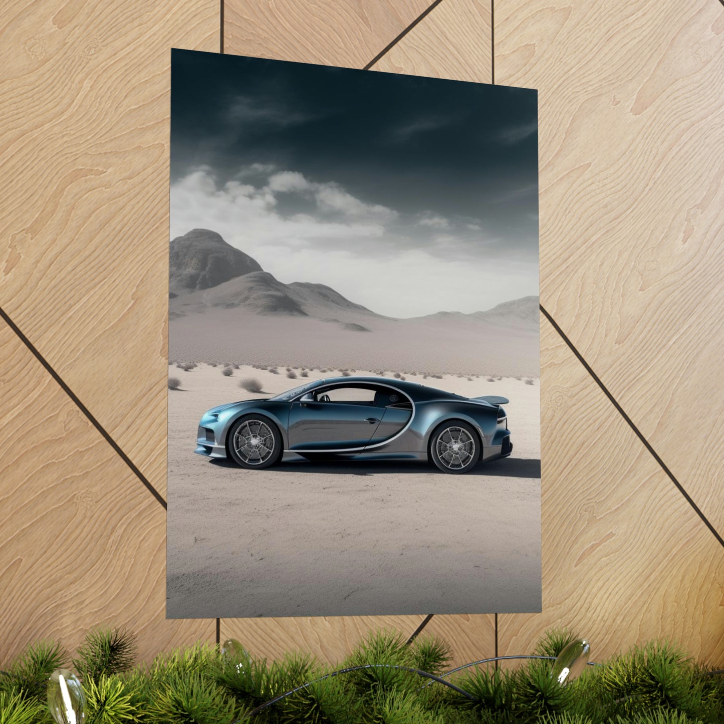 Premium Matte Vertical Posters Bugatti Real Look 1