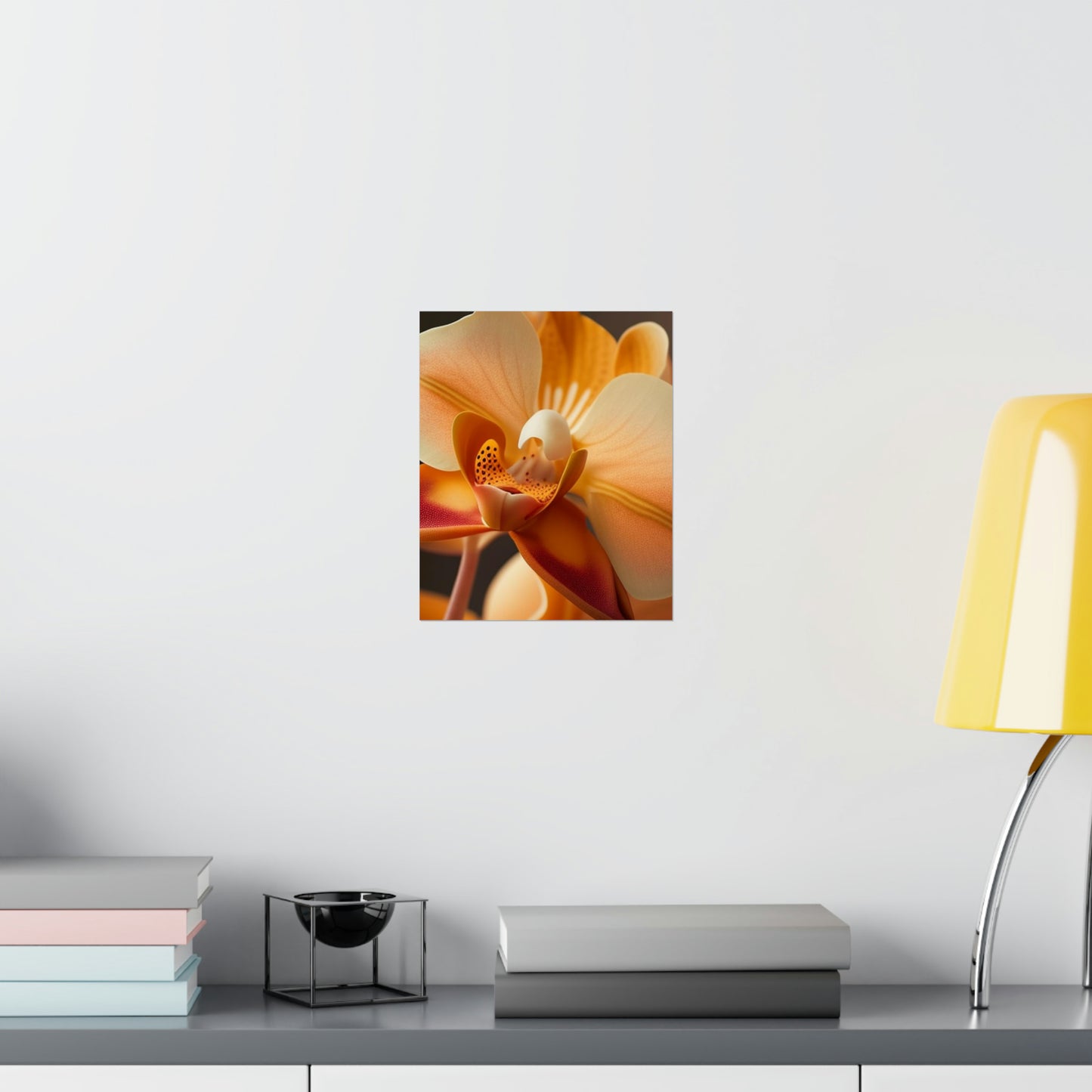 Premium Matte Vertical Posters Orange Orchid 3