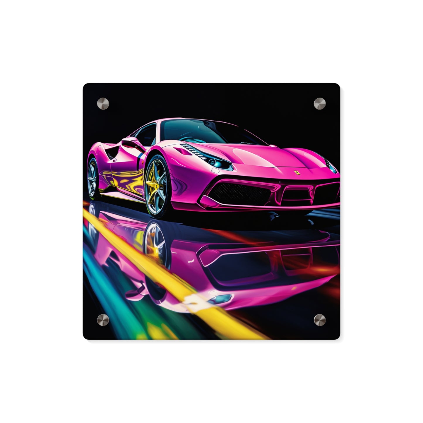 Acrylic Wall Art Panels Ferrari Flair Macro 4