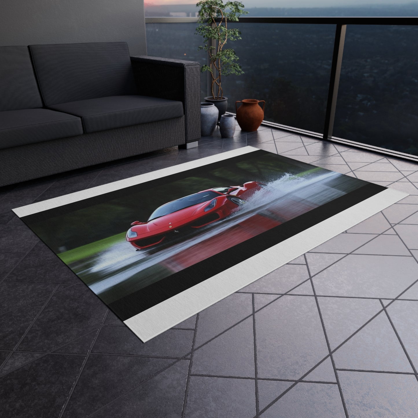 Outdoor Rug  Water Ferrari Splash 2