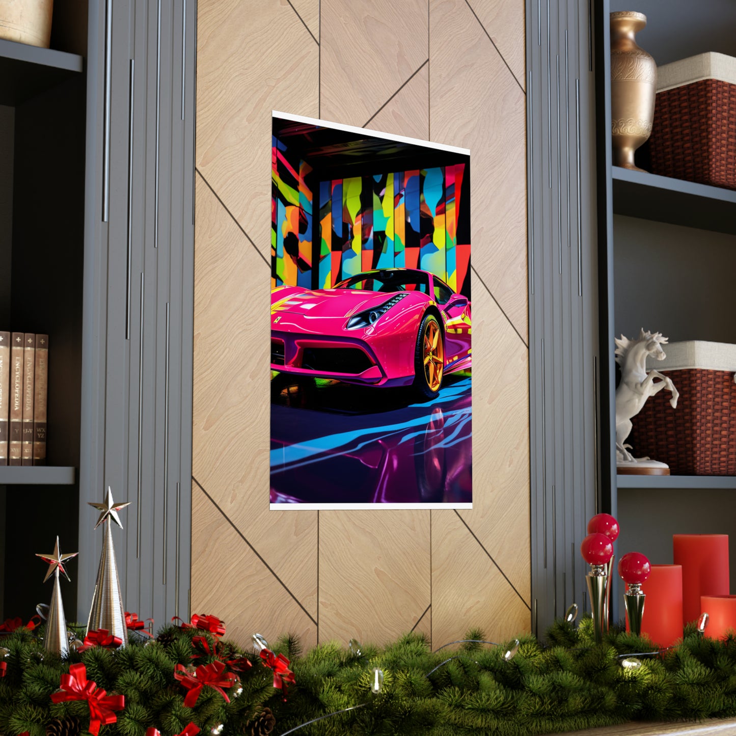 Premium Matte Vertical Posters Ferrari Flair Macro 1