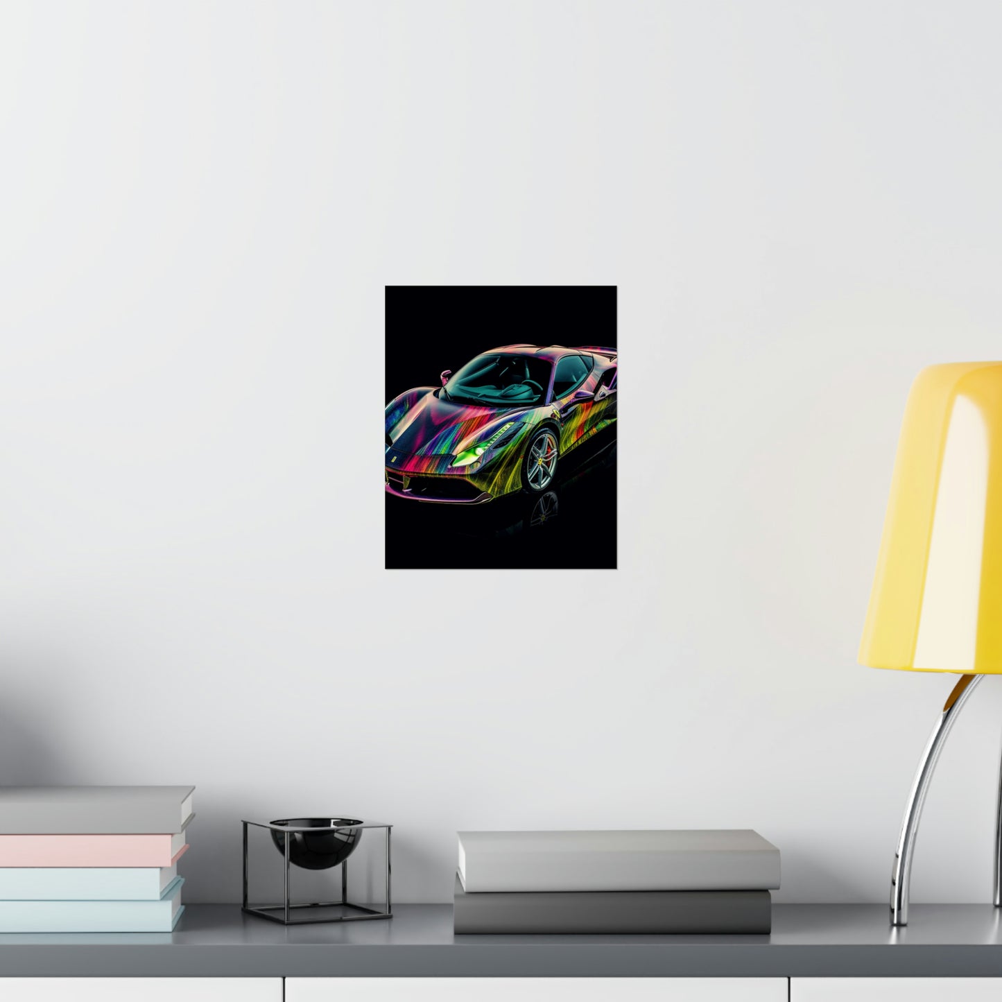 Premium Matte Vertical Posters Ferrari Color 3