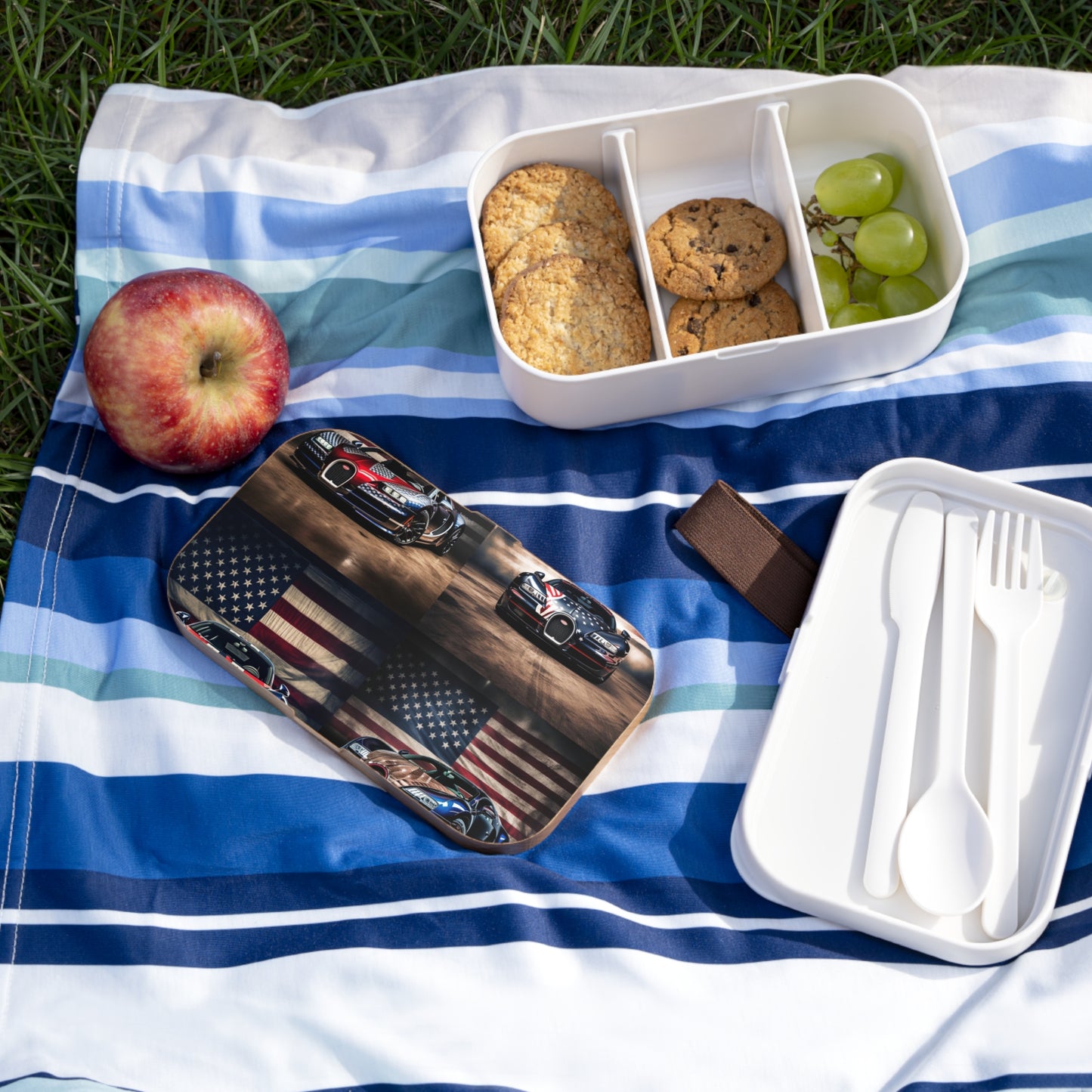 Bento Lunch Box Bugatti American Flag 5