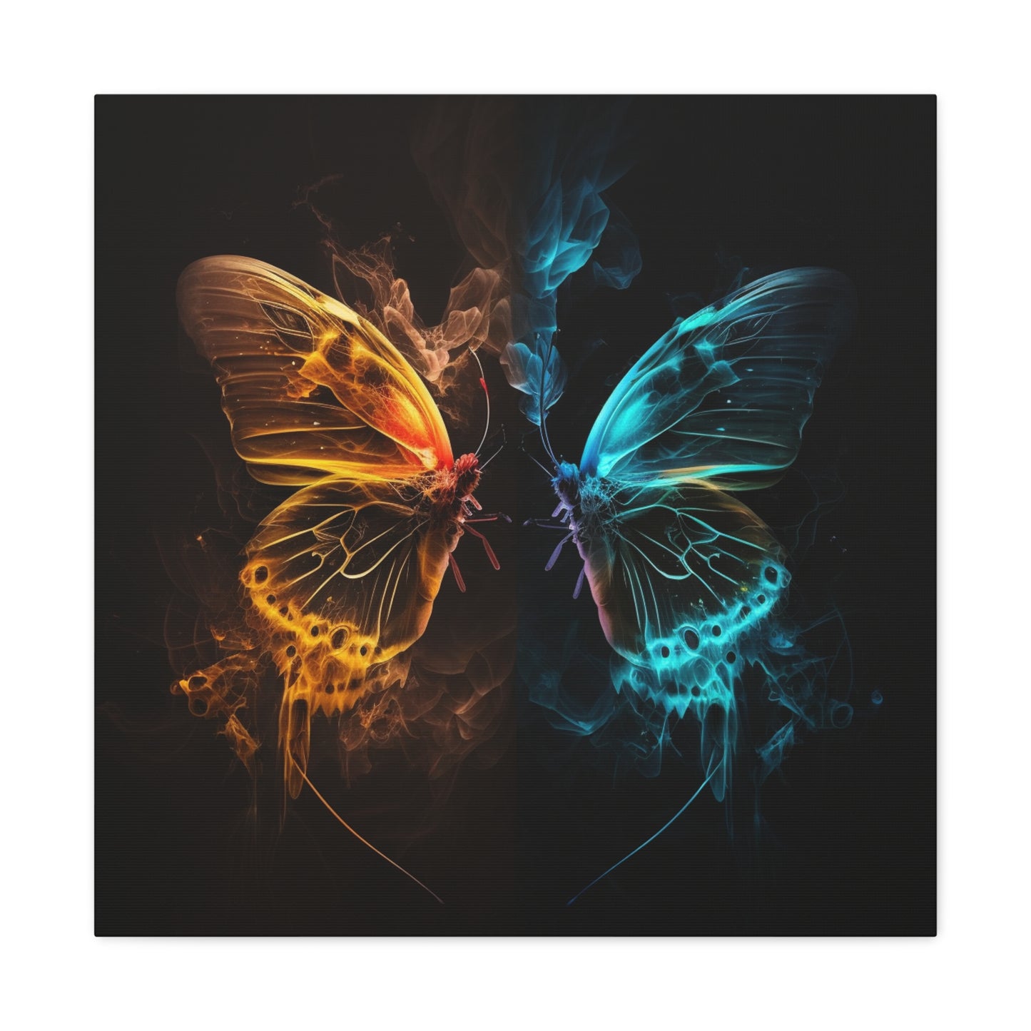 Canvas Gallery Wraps Kiss Neon Butterfly 8