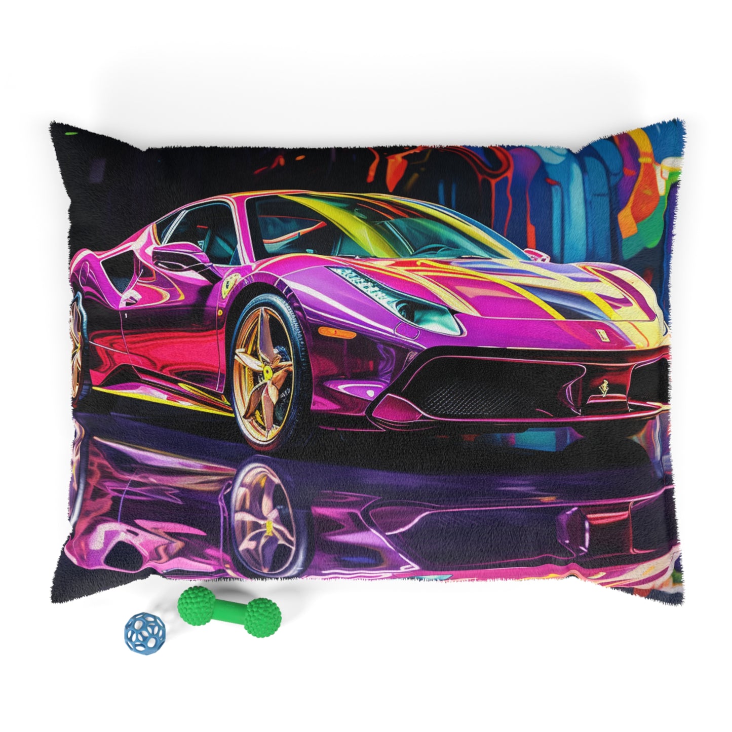 Pet Bed Pink Macro Ferrari 2