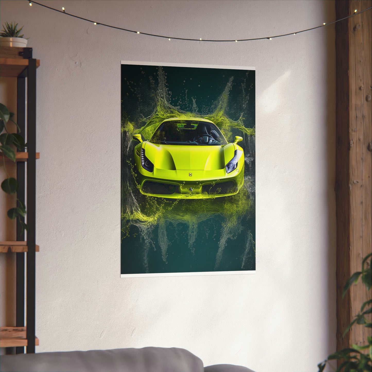 Premium Matte Vertical Posters Farrari Water 4