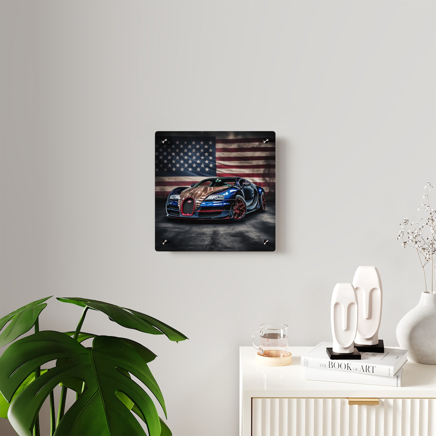 Acrylic Wall Art Panels Bugatti American Flag 4