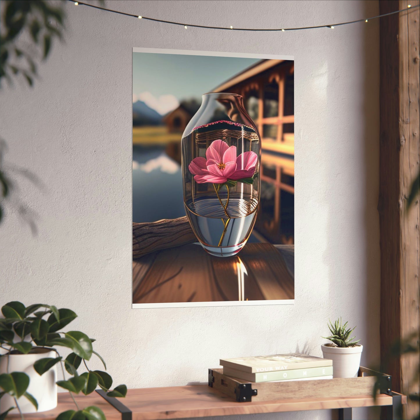 Premium Matte Vertical Posters Pink Magnolia 4