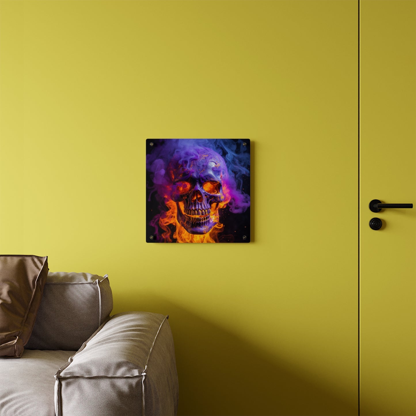 Acrylic Wall Art Panels Macro Skull 1