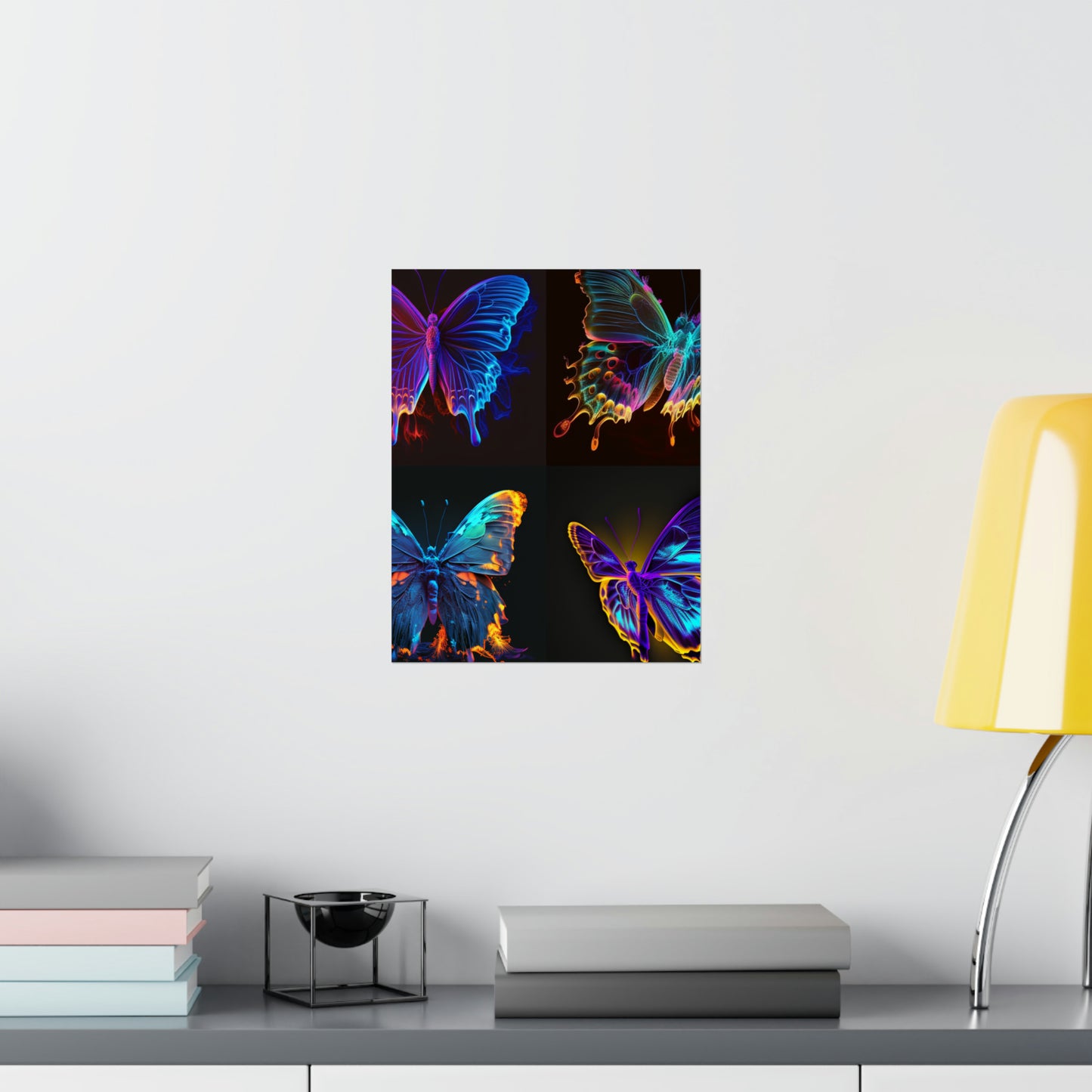 Premium Matte Vertical Posters Thermal Butterfly 5