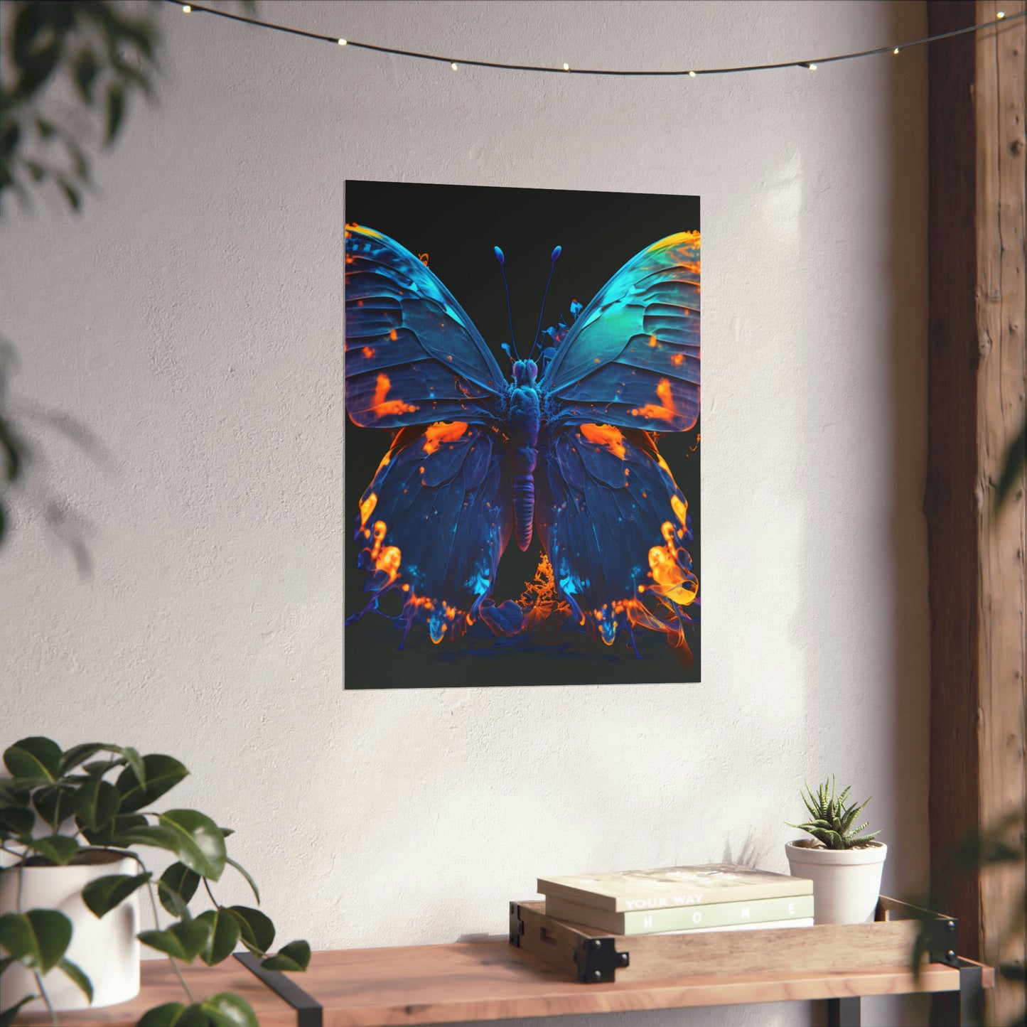 Premium Matte Vertical Posters Thermal Butterfly 3